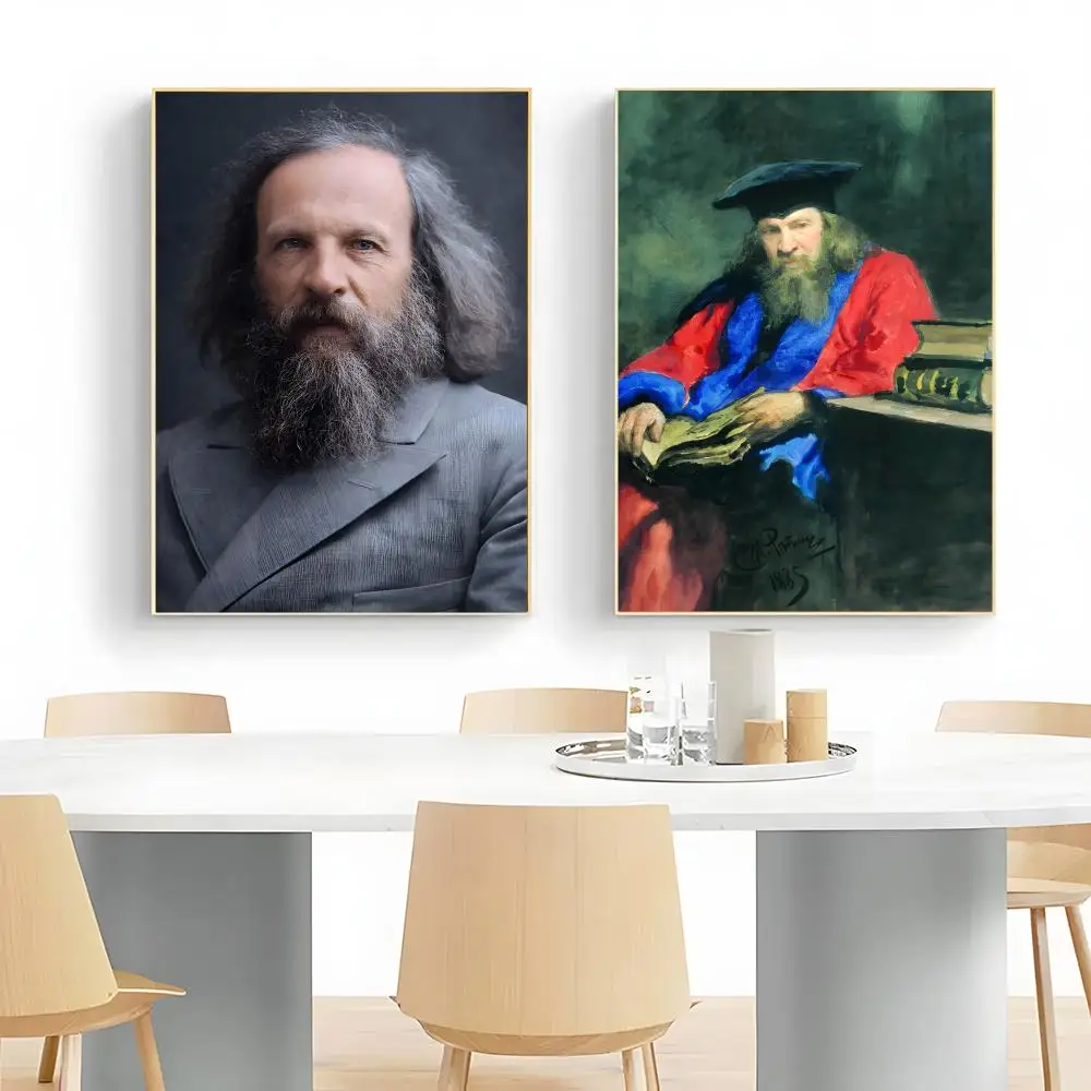 Genius Scientist D-Dmitri Mendeleev Poster Wall Art Print Decorative Mural Home Decor Gift Unframed