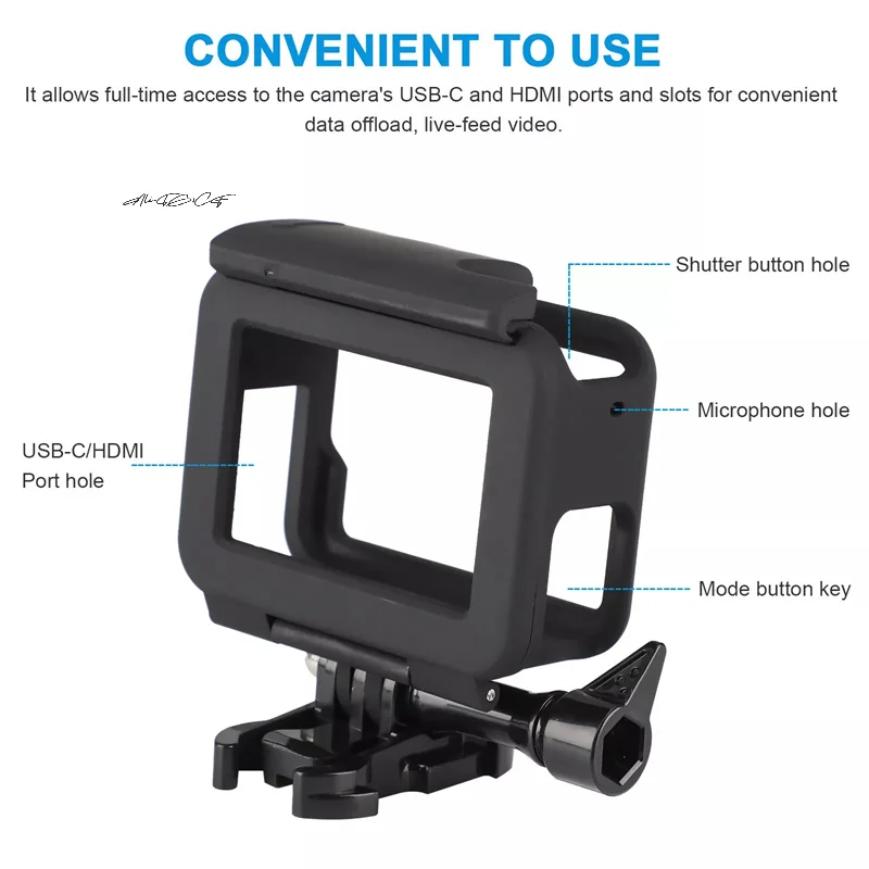 Protective Frame Case for GoPro Hero 7 6 5 Black Action Camera Border Cover Camcorder Housing Mount Accessory