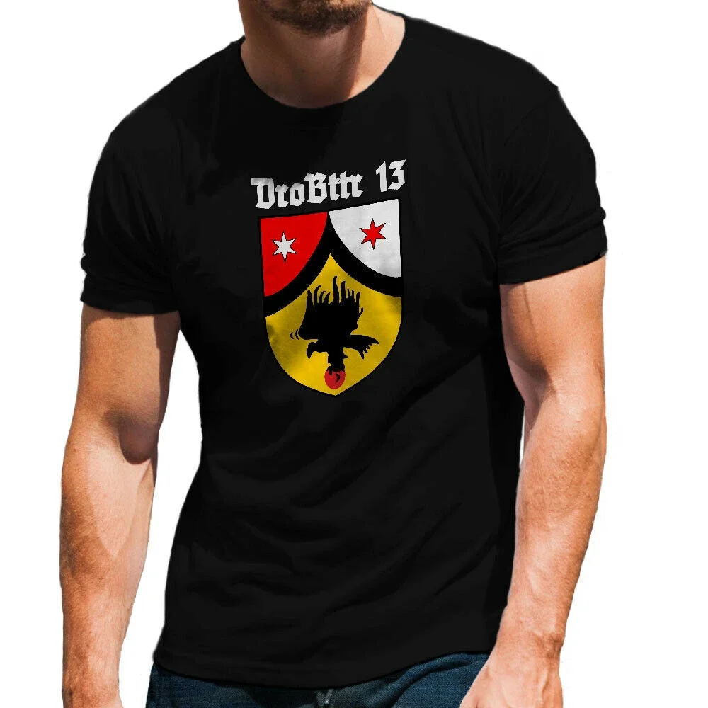 Drohnen Batterie 13 Einheit Kompanie Andenken Bundeswehr Drohne Tshirt Summer Cotton Short Sleeve O-Neck Mens T Shirt New S-3XL