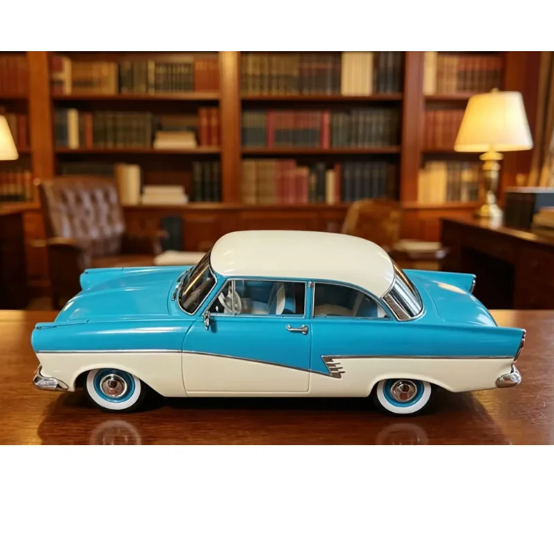 Modelo de coche clásico de aleación KK 1:18 a escala 1957 Taunus 17M P2, juguete de simulación, colección de escritorio, regalo, exhibición estática