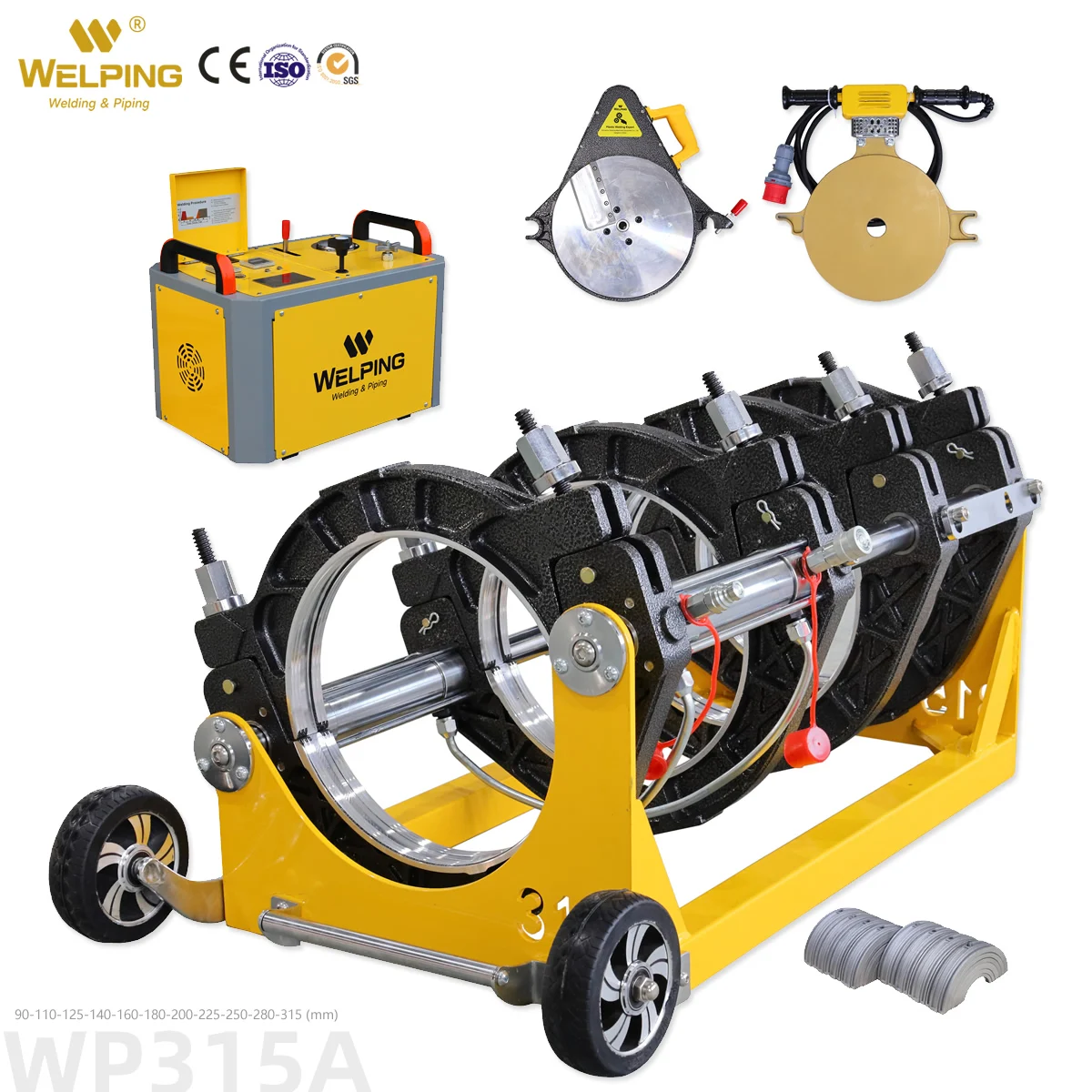 

WP315A HDPE Pipe Welding Machine Good Price Butt Fusion Thermofusion Welder for Pipes