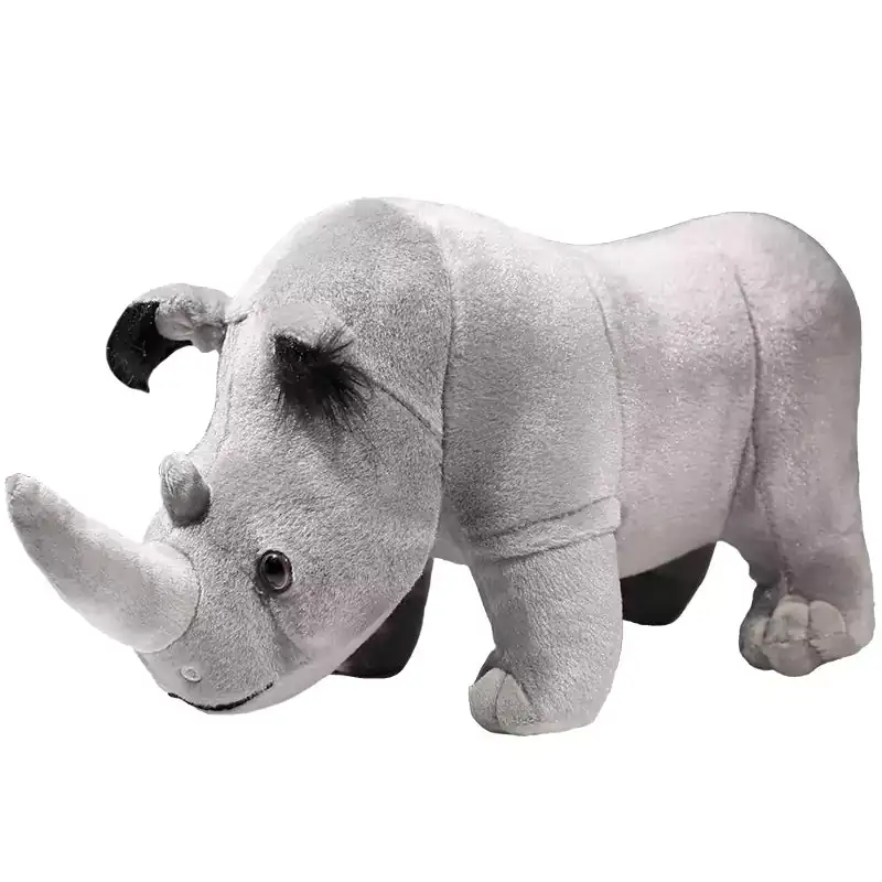 

Dookilive Cute Simulation Rhinoceros Plush Doll