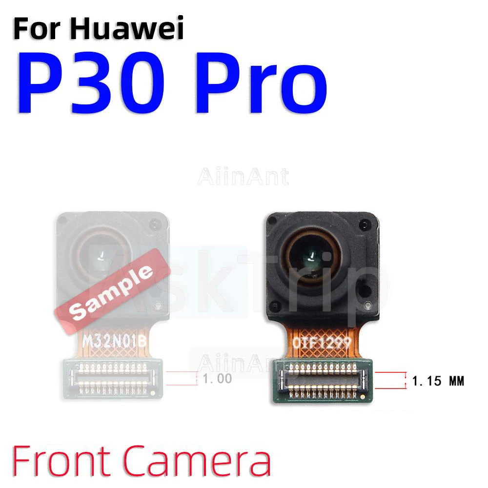 Aiinant Front Camera Rear Main Back Camera Flex Cable For Huawei P30 Lite P30 Pro Phone Parts