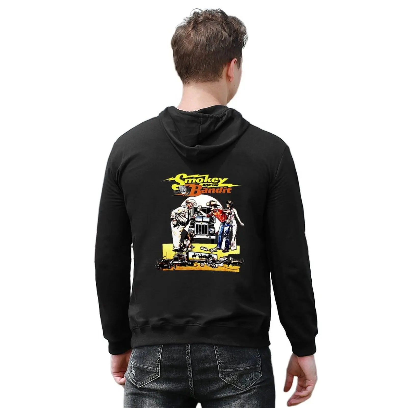Colorful text Smokey and the bandit car movie art Hoodie mens designer clothes men's clothing men clothes new in hoodies