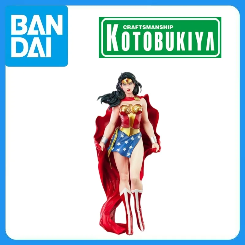 En Stock, Figura de Anime Original de Kotobukiya, Liga de la Justicia, Mujer Maravilla, ARTFX, Kit de Garaje, Modelo de Anime, Juguetes, Decoración