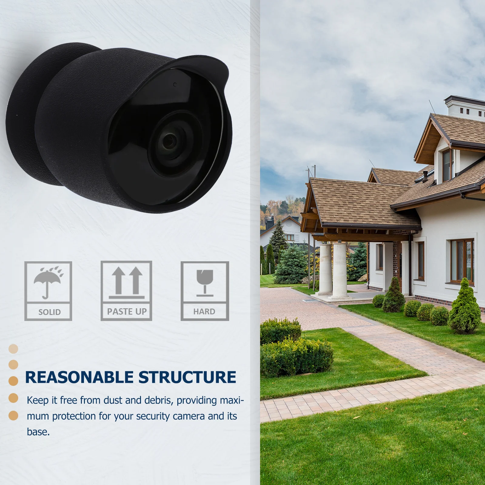 

Weatherproof Protective Housing Case for Nest Outdoor Camera Rain Snow Sun Cover Security Camera Accessory Silicone Cover