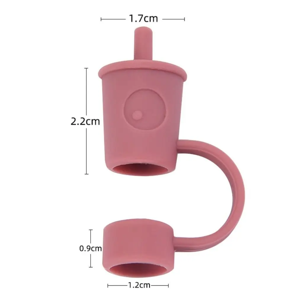 for 12mm Straw Silicone Straw Tips Cover Cute Reusable Drinking Straw Tips Lids Dust-Proof Straw Plugs Tips for Decor Outdoor