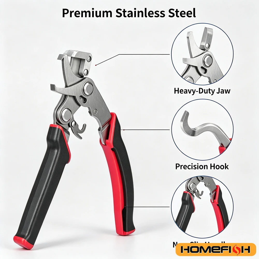 Stainless Steel Car Clip Snap Pliers Fastener Remover for DIY Mechanics Garage Workshop Auto Repair