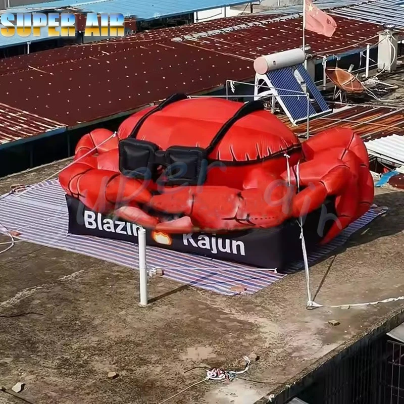 Enorm rood diermodel gigantische mooie opblaasbare krab voor feestdecoratie