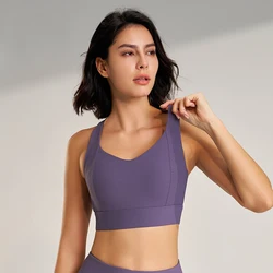 Sujetador deportivo y de fitness para mujer, camiseta pequeña sin mangas, espalda hermosa, ropa interior de secado rápido, top ajustado para gimnasio, ropa de entrenamiento