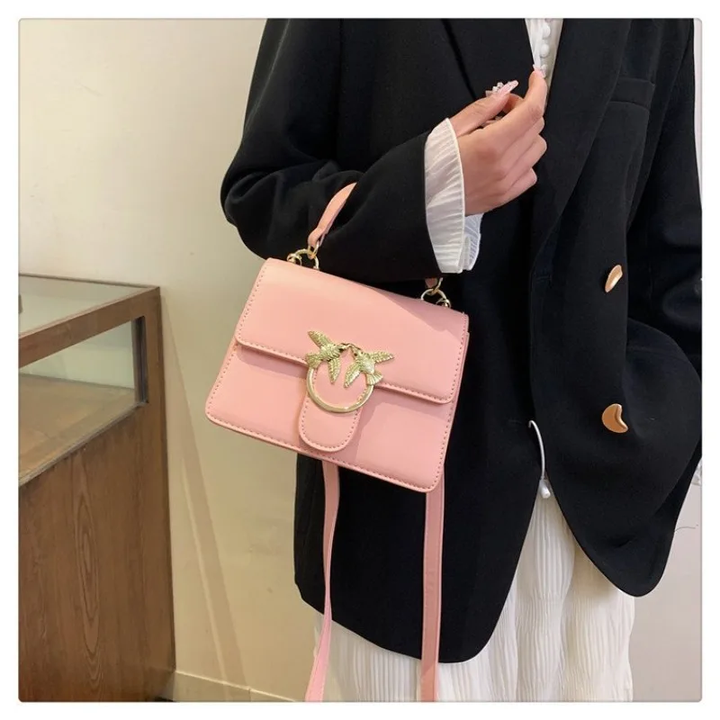 ‌ Новинка 2023 года, квадратная сумка с цепочкой - кошелек через плечо/плечо, роскошная женская сумка премиум-класса, модный повседневный аксессуар