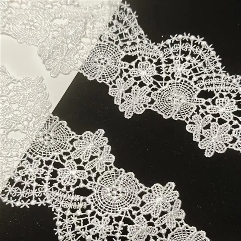 18 ярдов, ширина 6 см, блестящий белый цветок, венеция, сделай сам, венецианское кружево, аксессуары для одежды различных предметов одежды, бюстгальтер, нижнее белье