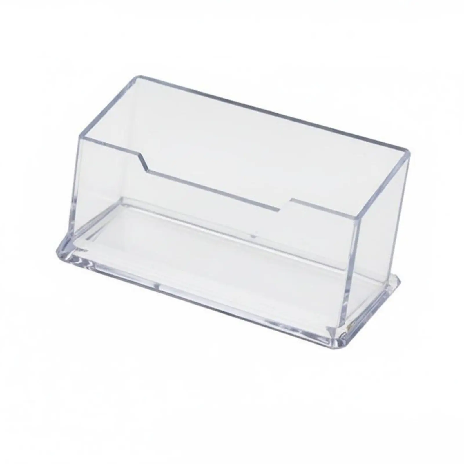 Transparent Acrylic Business Card Case Desktop Holder for Office Table Card Organizer Display Stand for Professional Reception