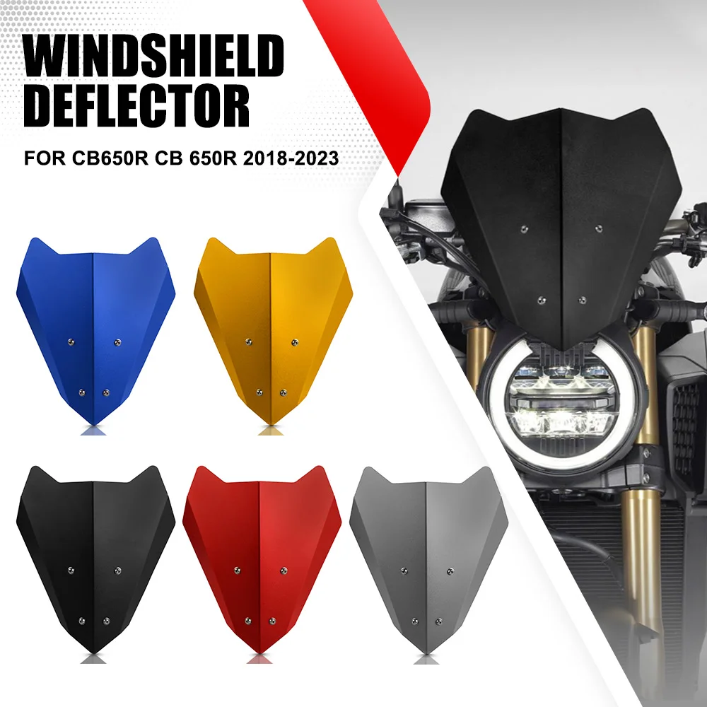 

For HONDA CB650R CB 650R 2018 2019 2020 2021 2022 2023 Motorcycle CNC Aluminum Windshield Wind Viser VIsor WindScreen Deflector
