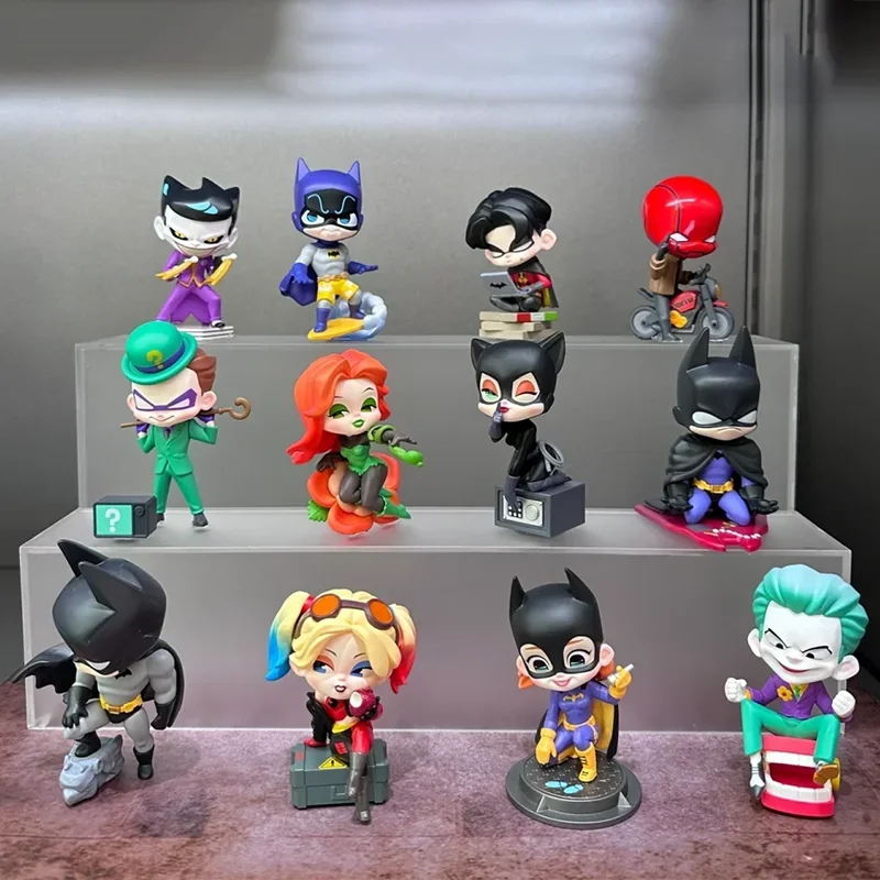 DC Gotham City Serie Blind Box Batman Harly Quinn Joker Action figur Mystery Box Sammler modell niedlichen Kinder Spielzeug Geburtstags geschenk