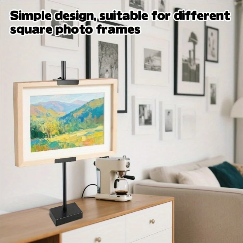 Multifunctional new oil painting display stand desktop vertical metal easel，adjustable decorative painting stand