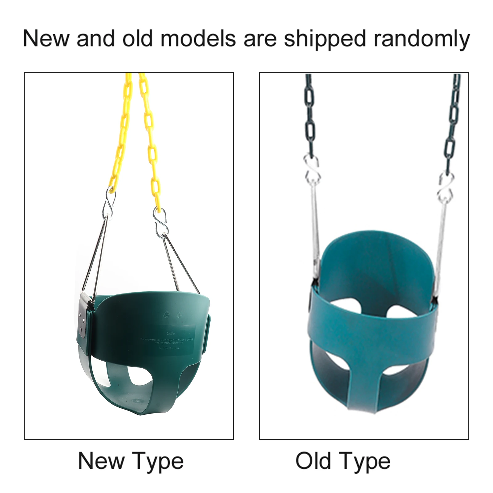 Siège de balançoire de jeu pour tout-petits, seau complet à dossier haut entièrement assemblé