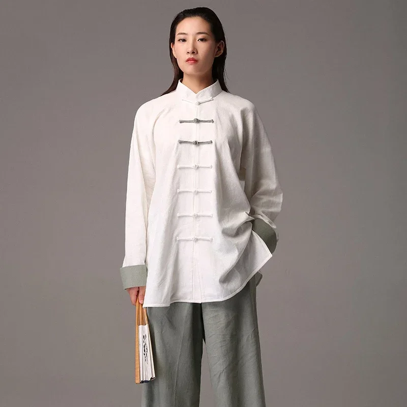 

Льняная одежда для тай-чи, одежда для ушу, платье для кунг-фу, униформа для боевых искусств, унисекс, для женщин и мужчин, Kun Master, многоцветный, 2025, новый стиль