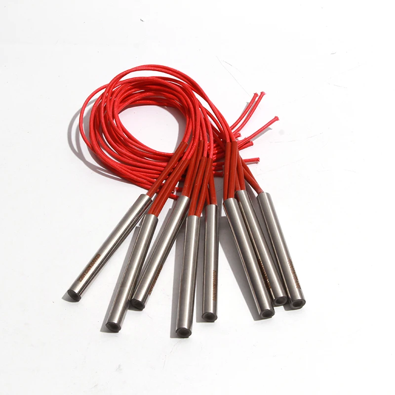 LUJINXUN 10pcs 220V Firerod Cartridge Heater 12.5x6-75mm 190W-230W Pellet Igniter Stainless Steel Injection Mold Electric Rod