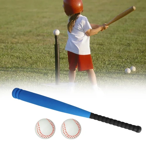 Imagen 2 del producto Juego de pelotas de bate de béisbol para niños, juguete de béisbol de esponja, juego de bateo seguro para niños pequeños, parque infantil de actividades de regalo