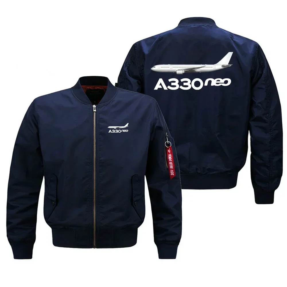 

The A330 Neo Flight Aviation Pilots Men Ma1 Bomber Jacket Military Outdoor Baseball Windproof Coats