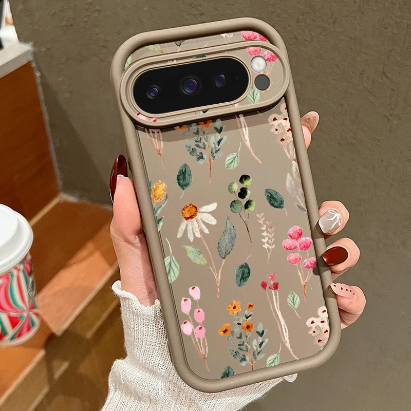 Blumen-Druck-Hülle für Google Pixel 10, 8, 7 Pro 10, 9 Pro XL 9A, 8A, 7A, stoßfeste, weiche TPU-Silikon-Telefonabdeckung für Pixel 8 Pro – Detail 12