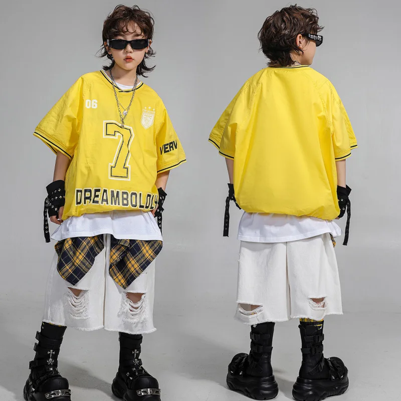 Kids Teen Summer Rugby Jersey Hiphop Children Girl Boy Streetwear Fashion Loose Casual Short Sleeve T-shirts Shorts Track Sets