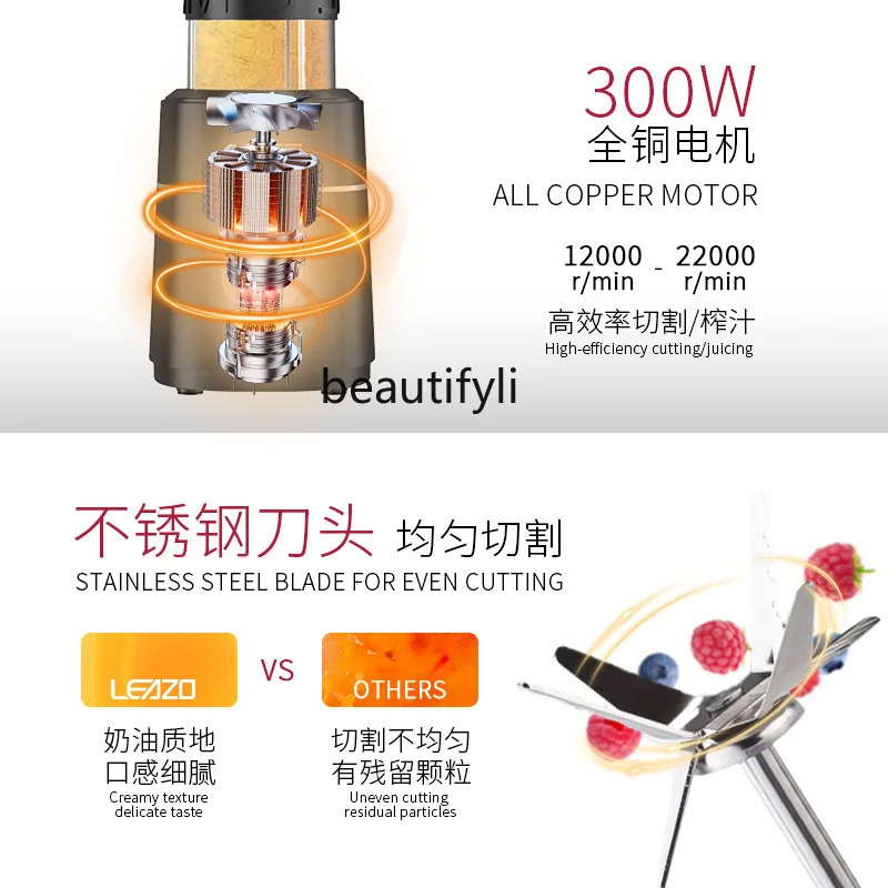 Exprimidor portátil de doble taza, mini exprimidor eléctrico europeo de 220V