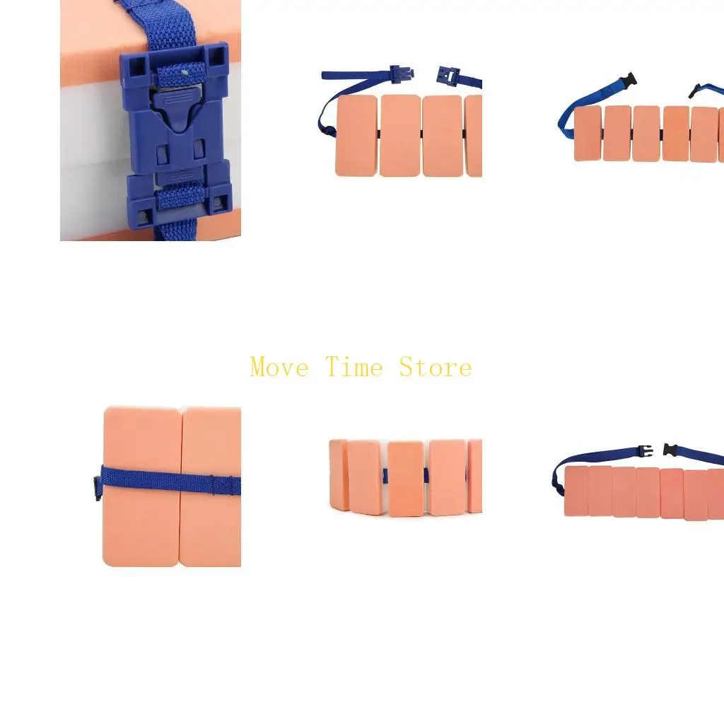 

92ME Пояс для плавания-EVA Задний поплавок Безопасный тренировочный пояс для плавания Плавающий пояс Регулируемый удобный прибор