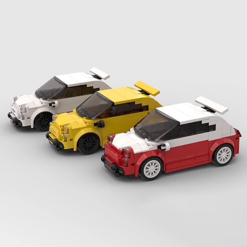 

MOC Technical Car Ideas Abarth Fiat 595 and 695 Abarth Biposto Speed Champions Sets Building Blcoks Kid Toys Christmas Gift