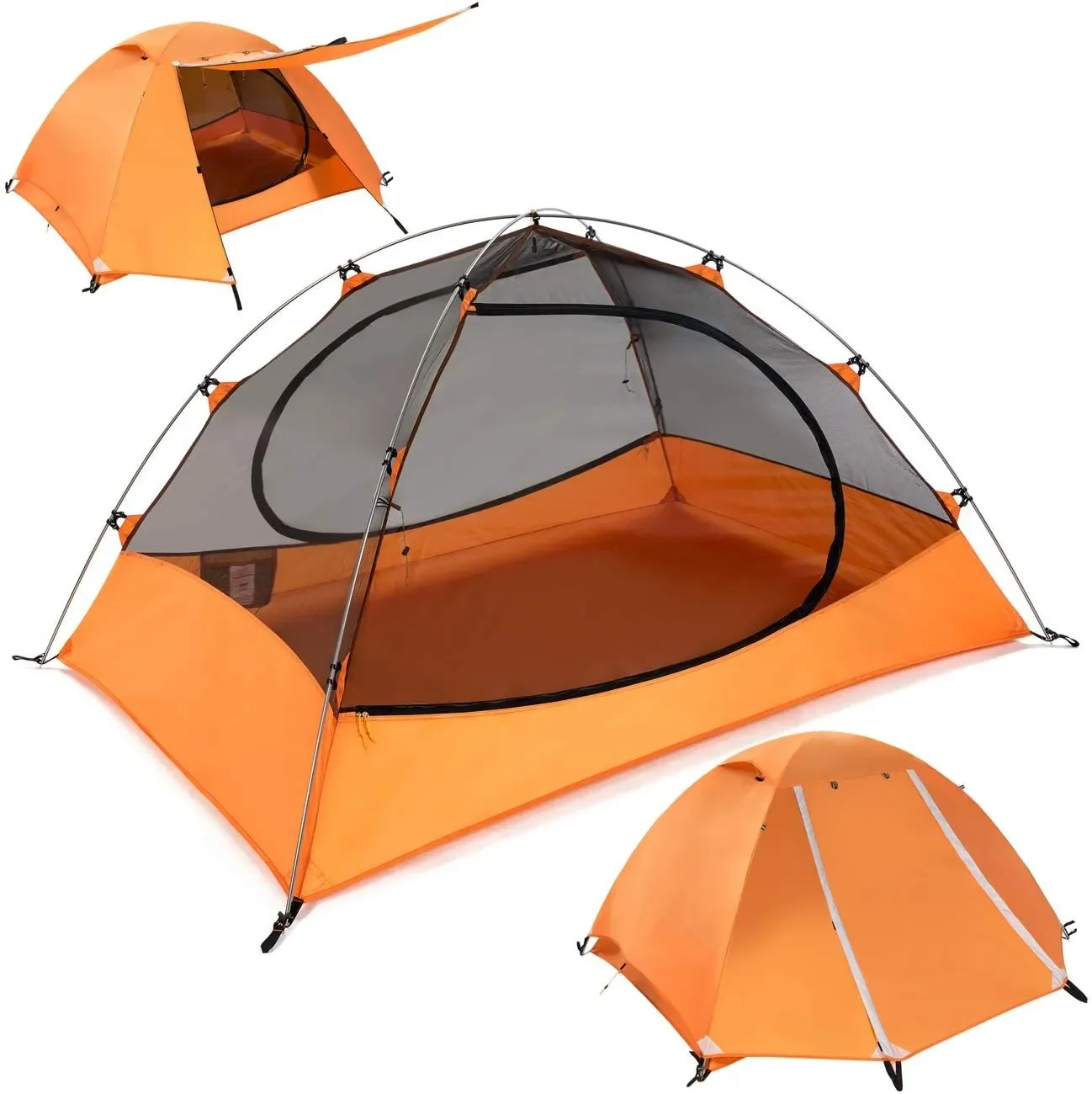 

Woqi High Quality double layer easy set up camping tarp windproof larger size family picnic camping tent