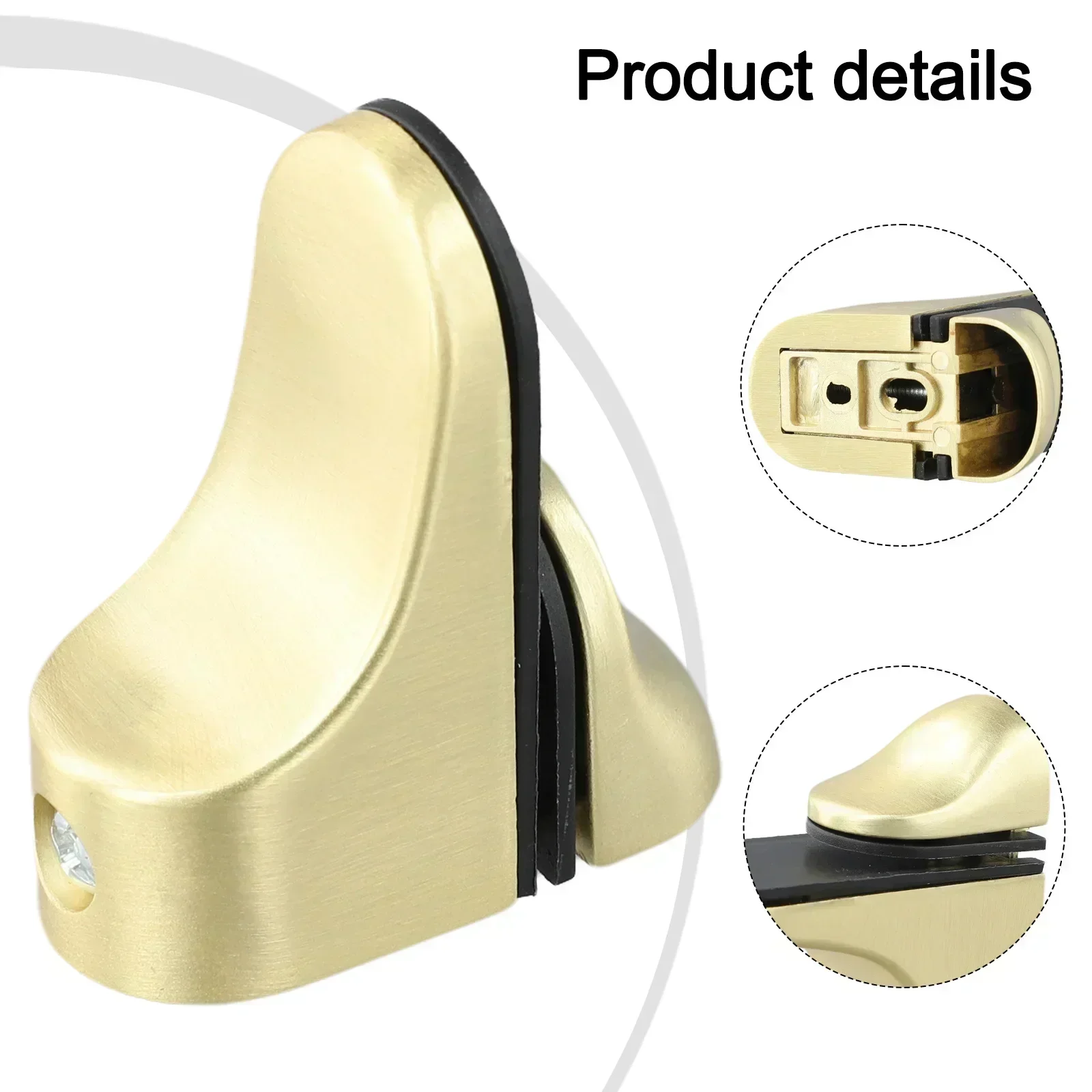 

Регулируемый кронштейн для стеклянной полки Кронштейн из цинкового сплава Золото Простой монтажный кронштейн Стильный дизайн Кронштейн