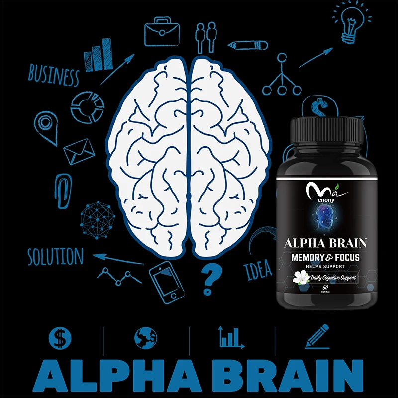 60 Pills Alpha GPC intelligence capsule promotes brain supplementation vegetarianism capsule A choline phosphatidylserine