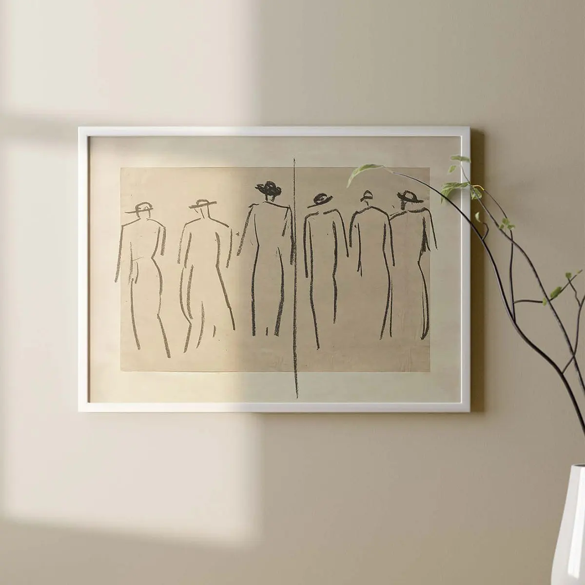 لوحة مطبوعة على قماش للديكور المنزلي ، على الطراز القديم ، رسم على شكل شخصية ، غرفة المعيشة وغرفة الطعام ، سطح طاولة المدخل #2