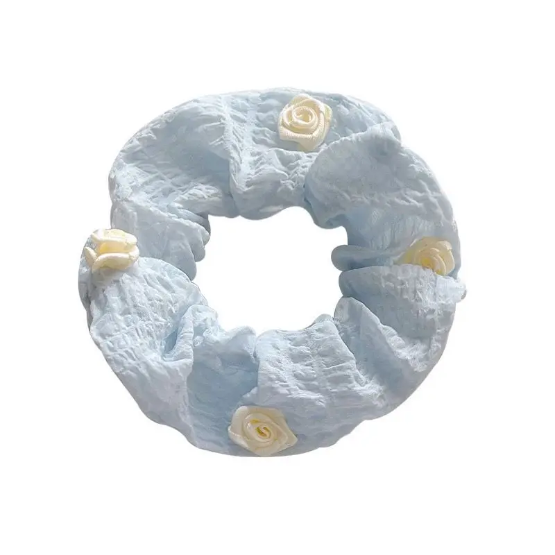 Camélia francesa cólon scrunchie feminino de alta qualidade cabelo de almôndega com salsicha gorda cabeça gravata cordão de cabelo faixa de couro