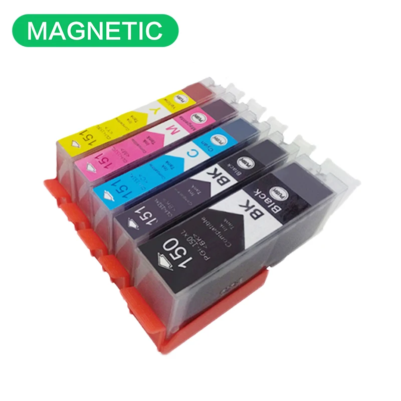 5X PGI150 CLI151 compatible ink cartridge For canon PIXMA IP7210 MG5410 MG5510 MG6410 MG6610 MG5610 MX921 MX721 IX6810 printer