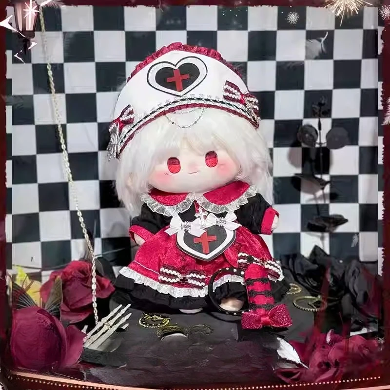 20cm Gra Miłość i głęboki kosmos Sylus Kawaii Cosplay Bawełniane ciało lalki Anime Dziewczyna Miękkie pluszowe figurki Kolekcja fanów Prezent