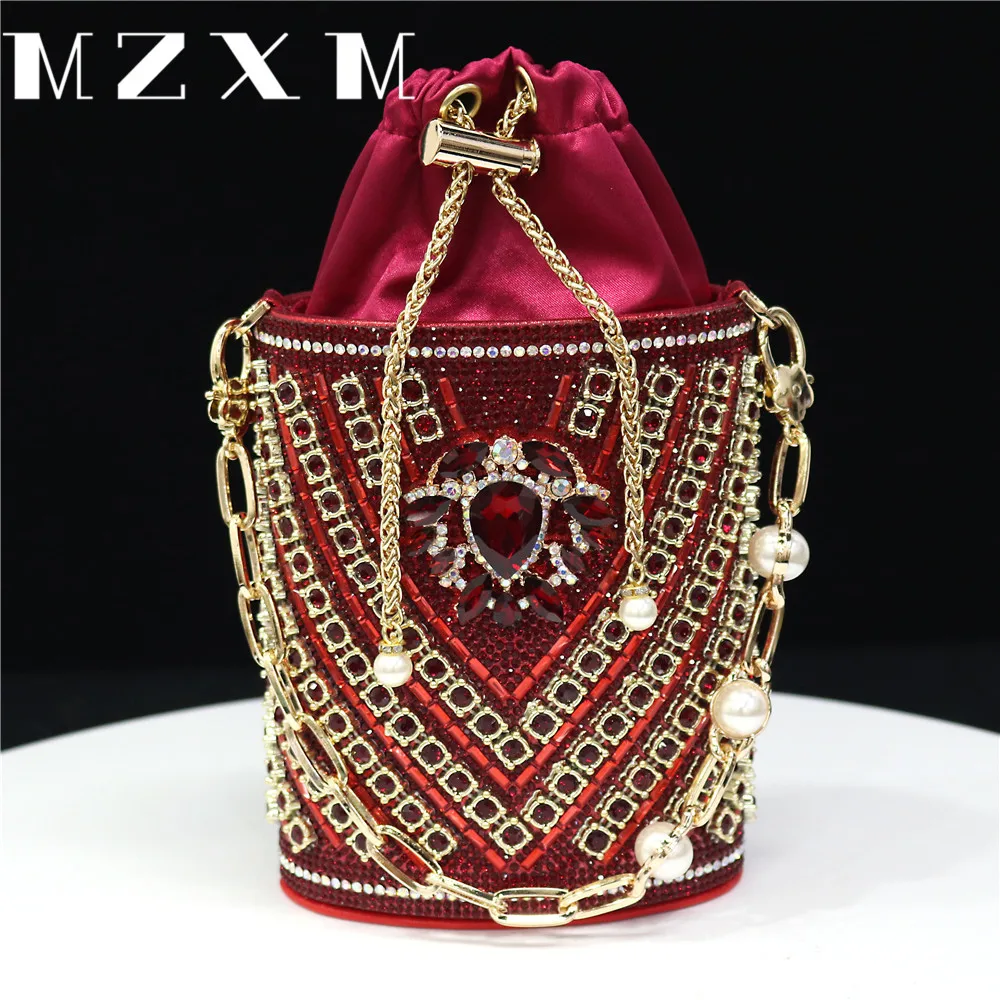 

Fashionable Top Italian Designers 2024 Luxury Elegant Clutch Bag Bright Diamond Metal Ring Print Summer Party Women's Bag