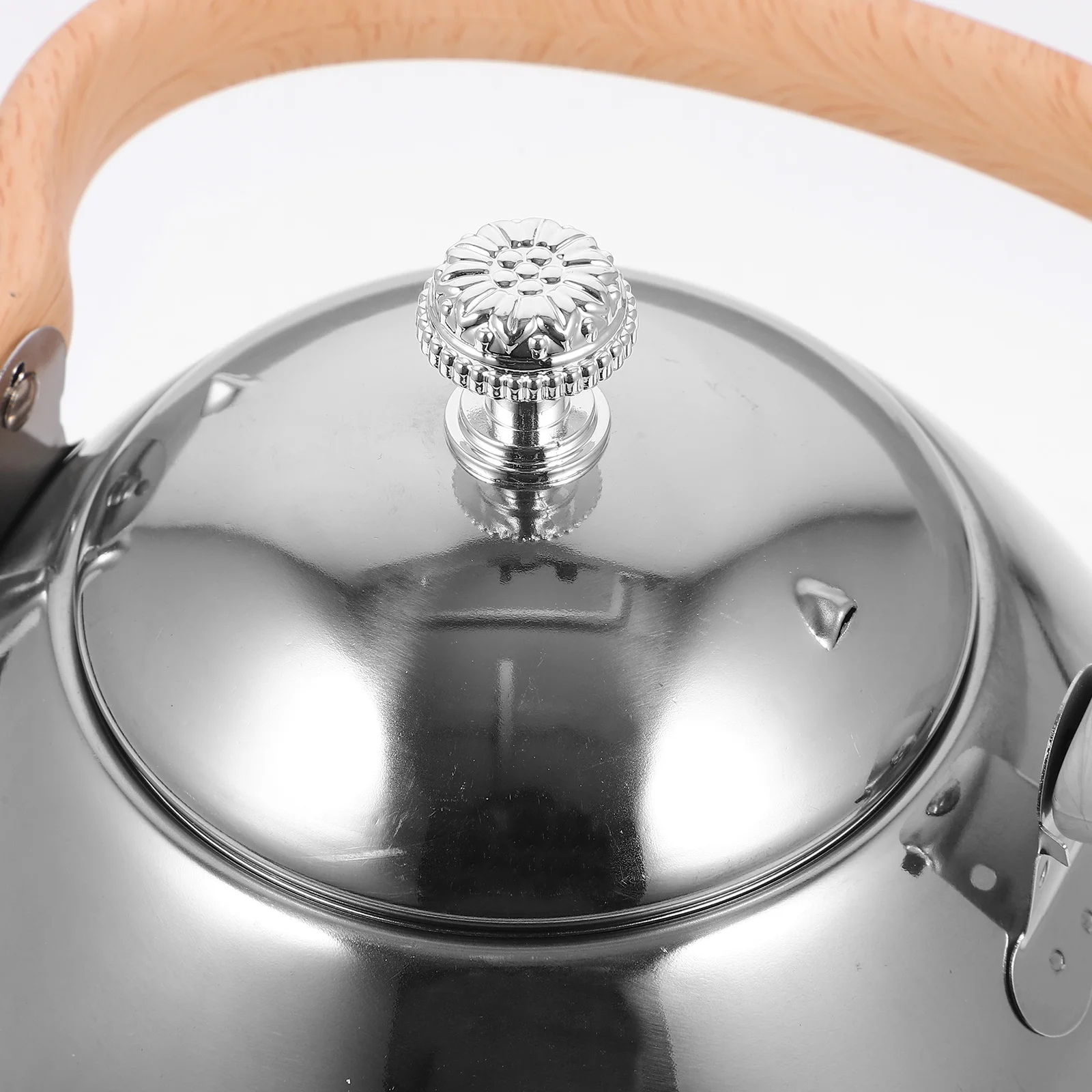 

Handle Boiling Kettle Teapot for Home Pots Stainless Steel Restaurant Wooden Water Hotel