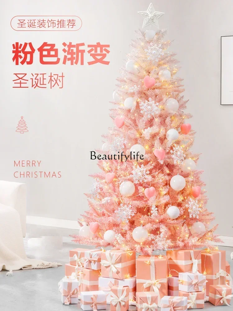 Pink Christmas Tree Christmas Decoration Home 1.2/1 5/1.8 ins Cherry Blossoms Nordic Large Package