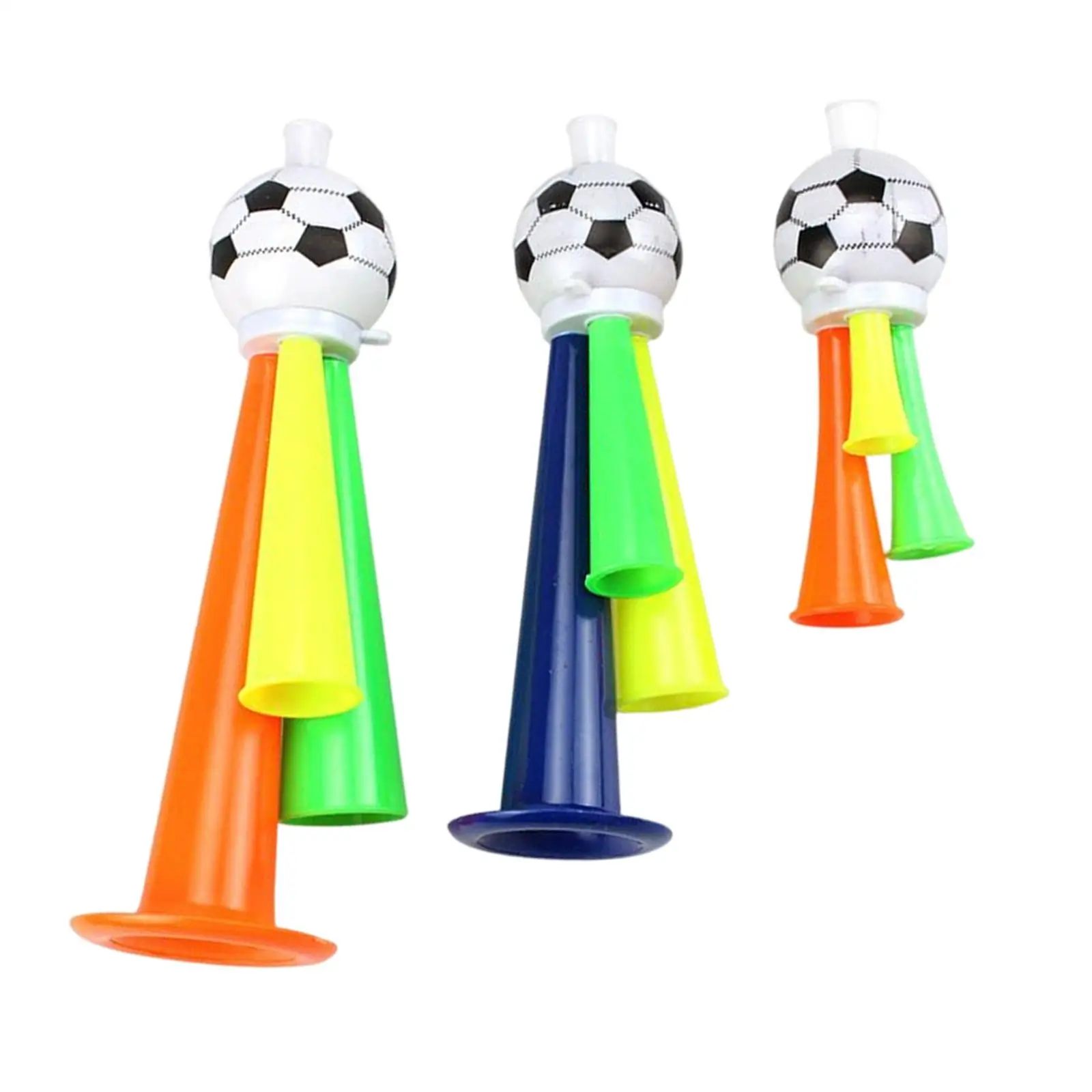 Creative Leading Cheers Fans Trumpet Noise Maker Three Tone Soccer Toy for Carnival Live Shows