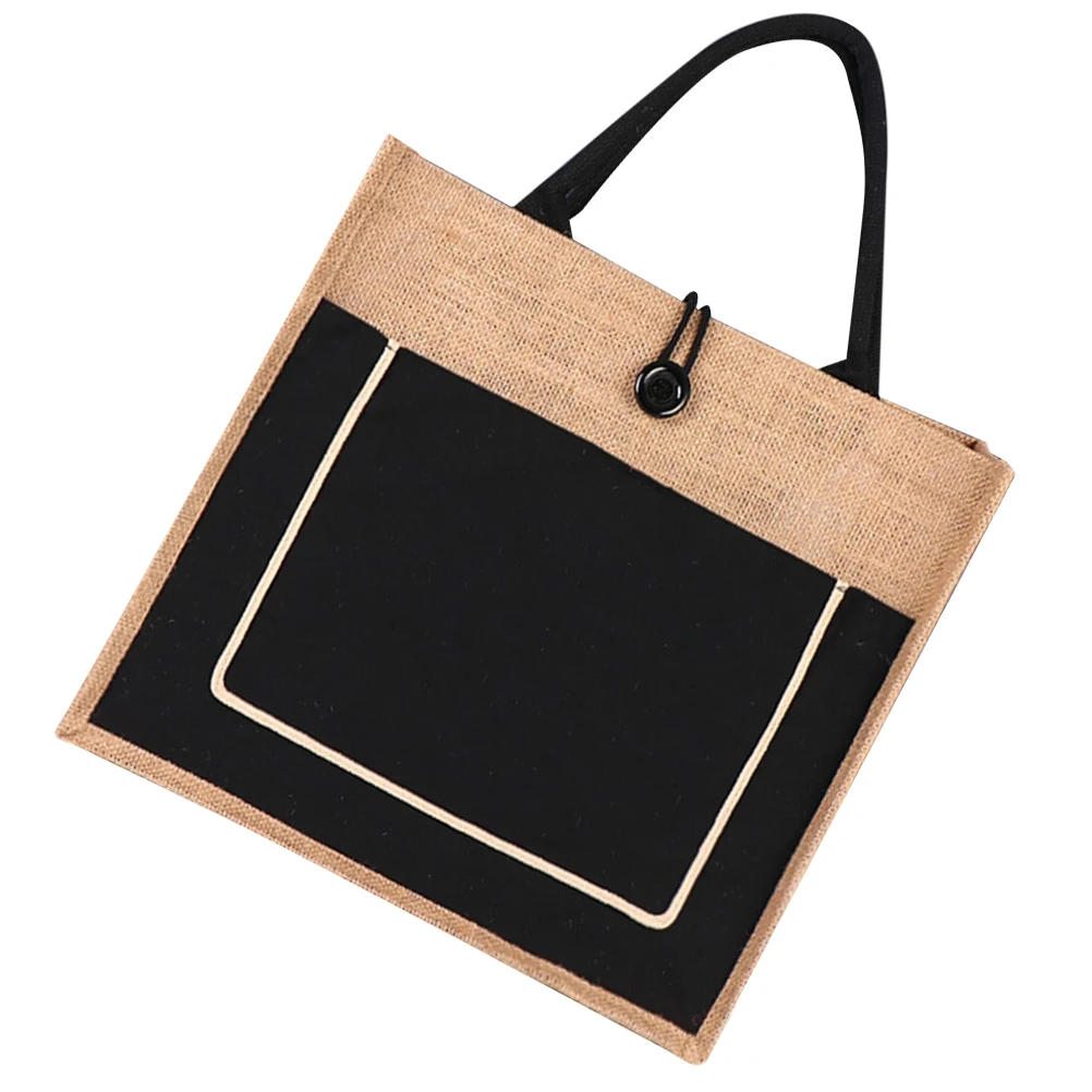 

Retro Shopping Bag Linen Tote Lightweight Fashionable Practical Travel Gift Storage Pouch Tote Bag Shopping Bags