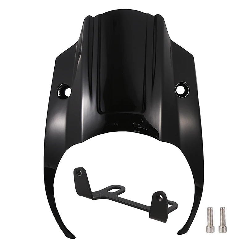 

GLOSS BLACK SHORT HEADLIGHT FARING COVER FOR HARLEY SOFTAIL STREET BOB FXBB 2018-2023