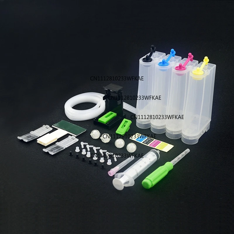 4Color DIY Ciss System Tank With Accessories For HP/CANON/EPSON/BROTHER Inkjet Printers
