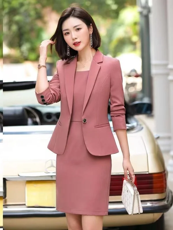 Profional-Conjunto Faion de talla grande para mujer, traje de dos piezas Dr coreano Sle, pantalones largos holgados de cintura alta, otoño y primavera