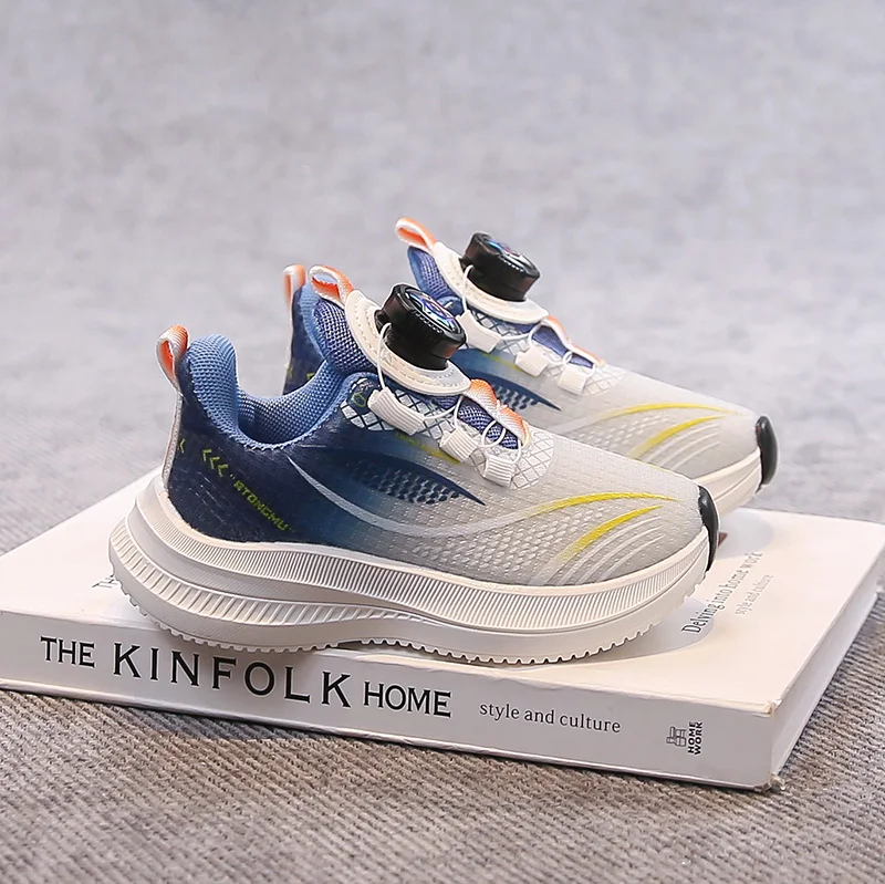 

Compression Resistant Kids Sneakers Not Easy Deform Breathable Upper Non Slip Rubber Sole Sports Footwear Long Use