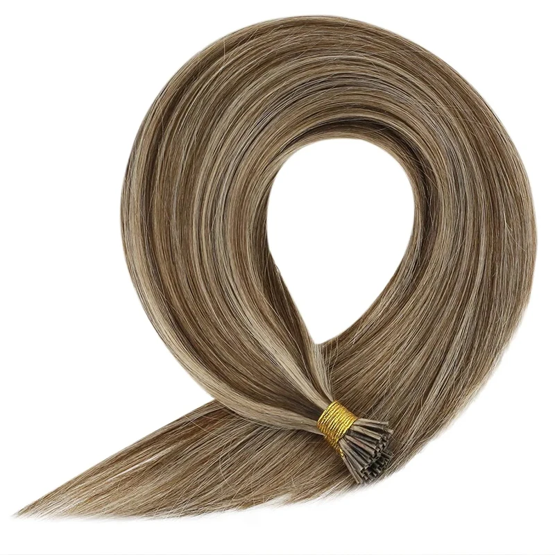 I Tip Hair Extensions Straight Real Hair Extensions 40g/50g/set 12-26inch Capsules Keratin Natural Human Hair Extension