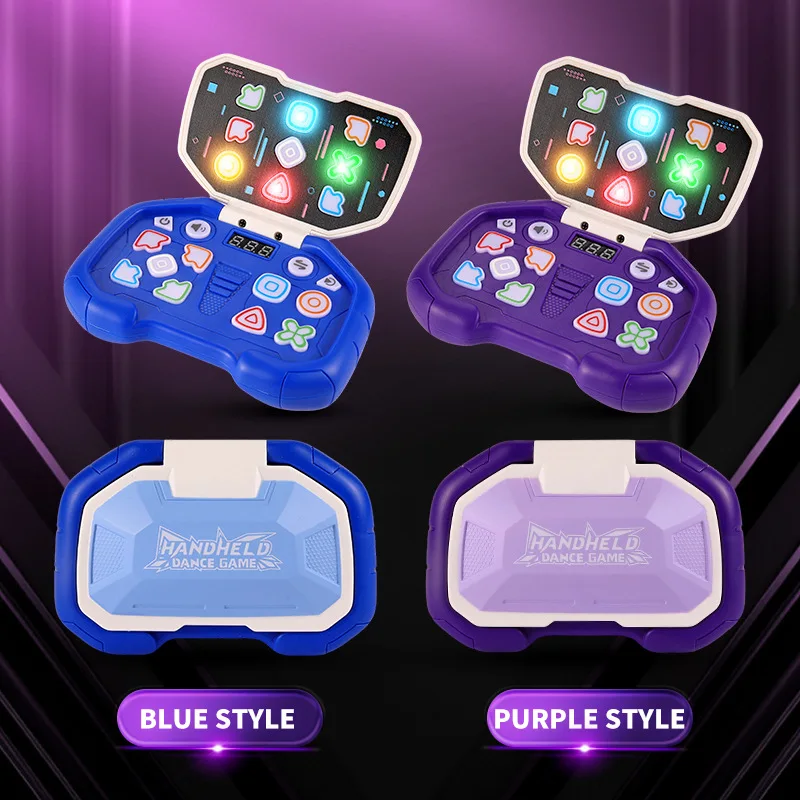 Button Games Speed Push Game Consoles Toys Children's Puzzle Decompression Music Passing Levels Handheld Flip Up Dance Machine