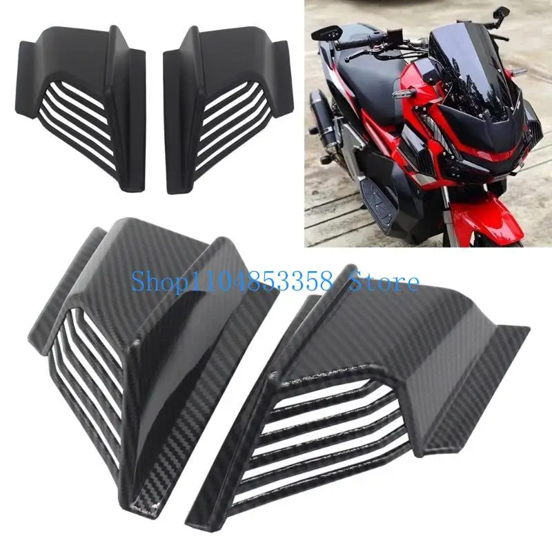 

652F Motorcycle Winglets Motorcycle Front Side Spoiler Aerodynamic Wing set Motorcycle Fixed Wind Wing used forADV160 1 Pair