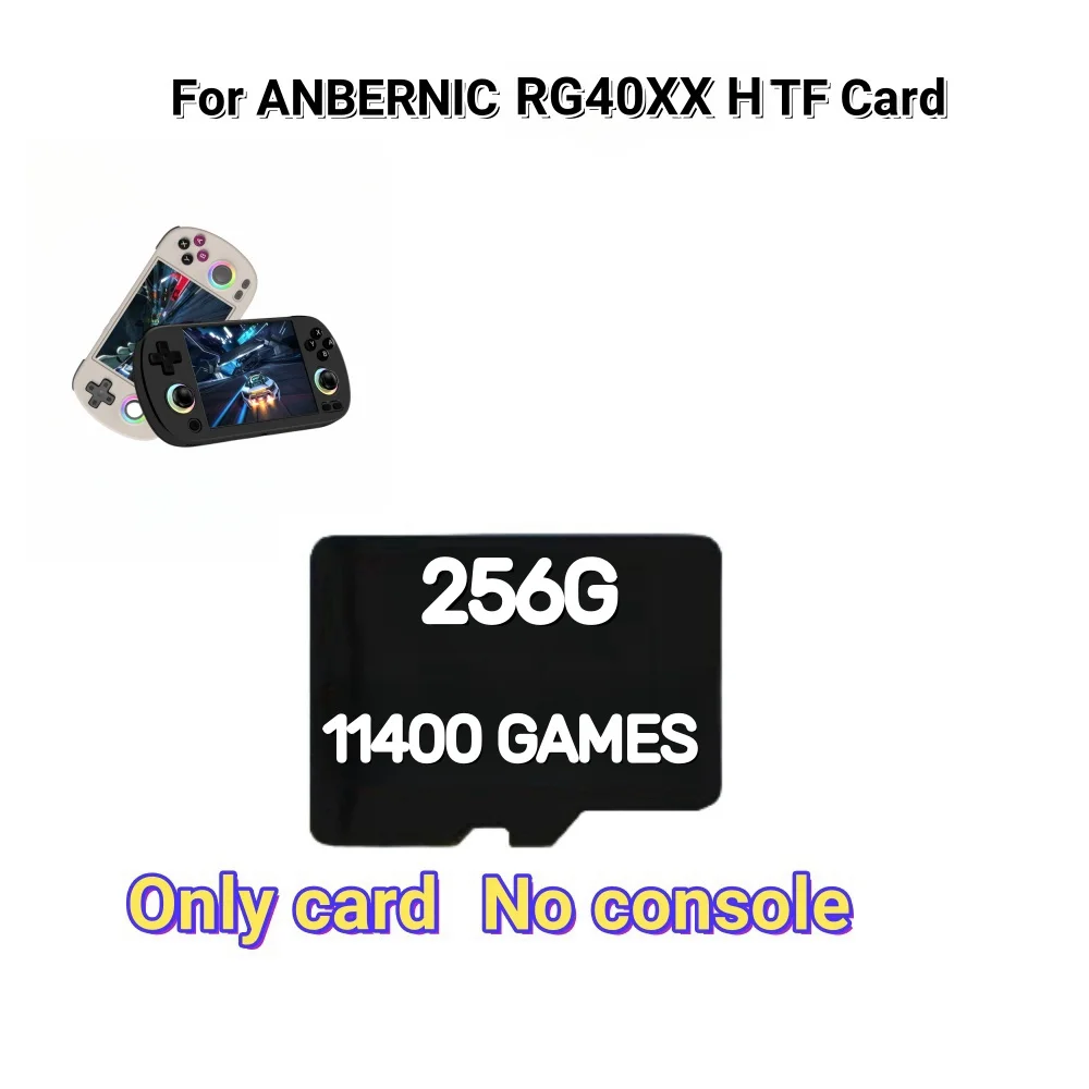 Pour Anbernic RG40XX H TF carte Plug & play pré-installation jeux rétro PSP système de jeu portable carte de jeux portable 256G mémoire